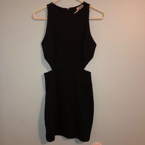 Mini side cut dress